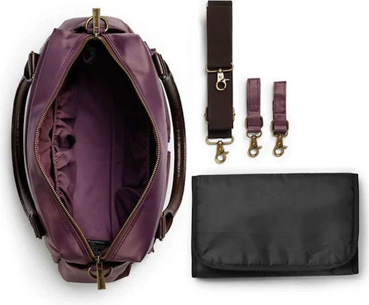 Elodie Details Τσάντα-Αλλαξιέρα Ώμου/Χειρός Plum Love Μωβ 41x13x24εκ.
