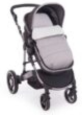 Kikka Boo Classic Universal Waterproof Stroller Footmuff with Fleece Lining 85x45cm Light Grey