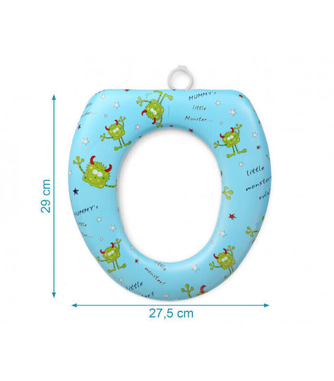 Kiokids Kleinkinder-Toilettensitz Little Monsters Hellblau