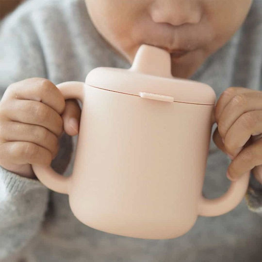 Beaba Παιδικό Ποτηράκι από Σιλικόνη Ροζ 170ml για 8m+