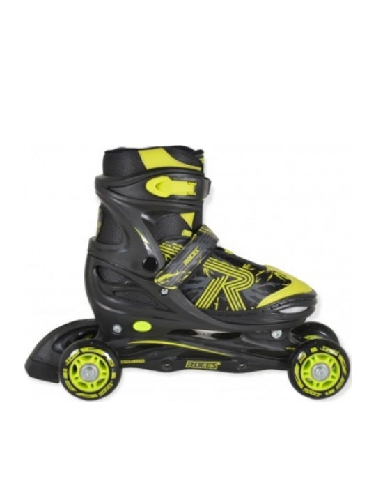 Cangaroo Jockey Lime Inline Αυξομειούμενα Rollers Μαύρα Παιδικά