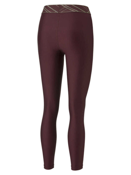 Deco Glam Γυναικείο Cropped Κολάν Μπορντό 522256-42