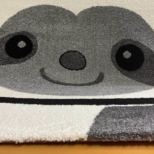 Koulis Carpets Παιδικό Χαλί Γκρι Στρογγυλό με Διάμετρο 133cm
