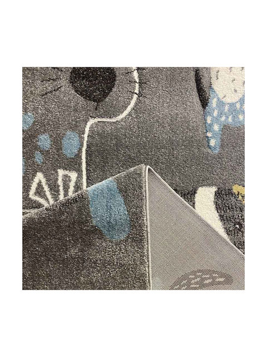 Koulis Carpets Σκυλάκια 8320A Παιδικό Χαλί Γκρι 70x150cm
