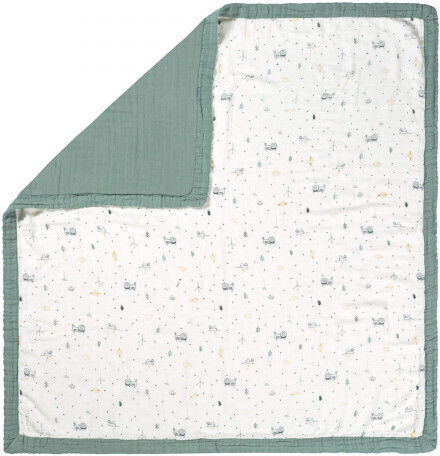 Laessig Pătură Pepinieră Swaddling Garden Explorer 100x100 cm