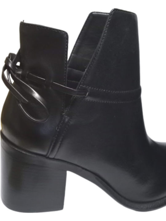 Vegetal D_FAC01 Leather Women's Ankle Boots Black