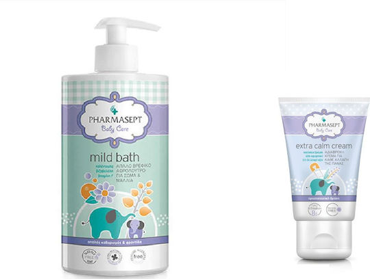 Pharmasept 2 in 1 Shampoo & Shower Gel 1000ml with Pump & Diaper Changing Cream 40ml