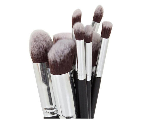 Set with Makeup Brushes made of Synthetic Hair 10pcs