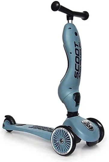 Scoot & Ride Kids Scooter Ηighwaykick 1 3-Wheel with Seat for 1-5 Years Light Blue