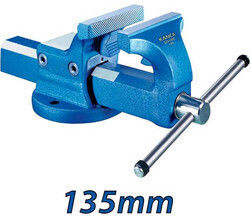 Kanca Fixed Countertop Steel Vise with Maximum Opening 135mm