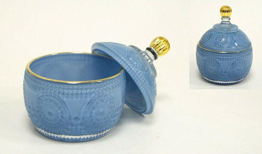 Faitakis Pack Vintage Glass Sweet Jar with Lid Silicon 9.3x9.3x12.3cm