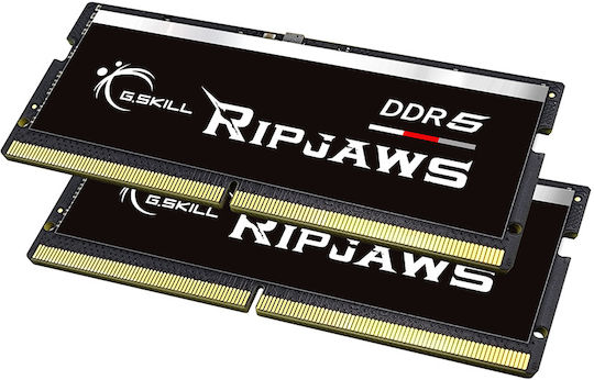 G.Skill Ripjaws 32GB DDR5 RAM cu 2 module (2x16GB) și Viteză 4800 pentru Laptop