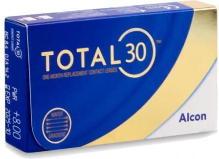 Alcon Total 30 3 Monthly Contact Lenses Silicone Hydrogel with UV Protection