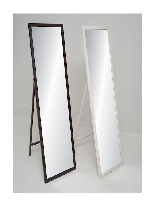 Liberta Slim Καθρέπτης με Wenge Ξύλινο Πλαίσιο 146x45cm