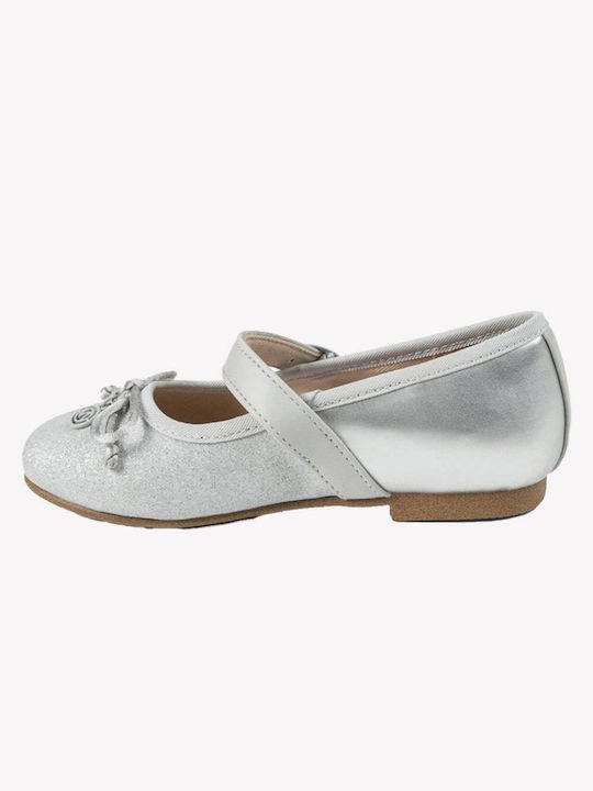 Mayoral Kids Ballerinas with Adjustable Metal Clasp Silver