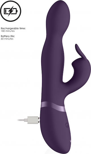 Vive Niva Vibrator Kaninchen 21.5cm Purple