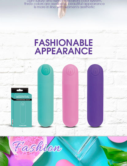 Power Bullet Essential Bullet Vibrator Mini Δονητής Bullet Purple