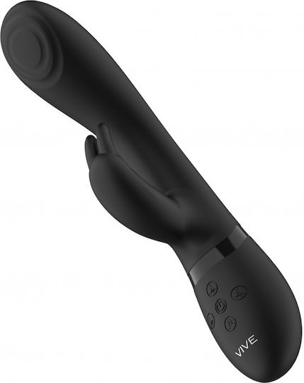 Vive Cato Δονητής Rabbit 24.2cm Black