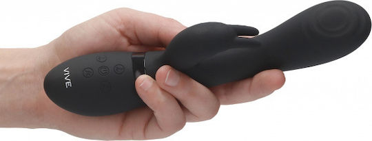 Vive Cato Δονητής Rabbit 24.2cm Black