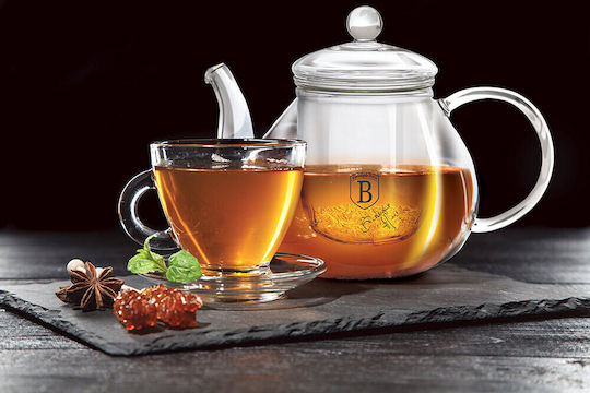 Berlinger Haus Τσαγιέρα με Φίλτρο Γυάλινη Διάφανη 1000ml