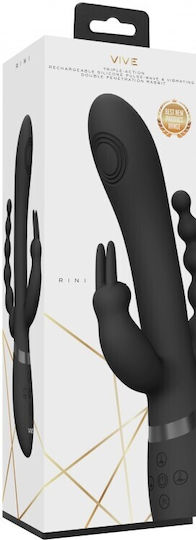 Vive Rini Δονητής Rabbit 22.3cm Black