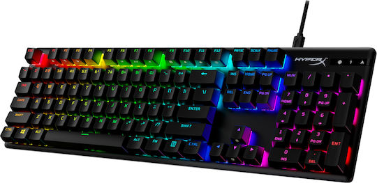 HyperX Alloy Origins PBT Gaming Mechanical Keyboard with HyperX Aqua switches and RGB lighting (English US)