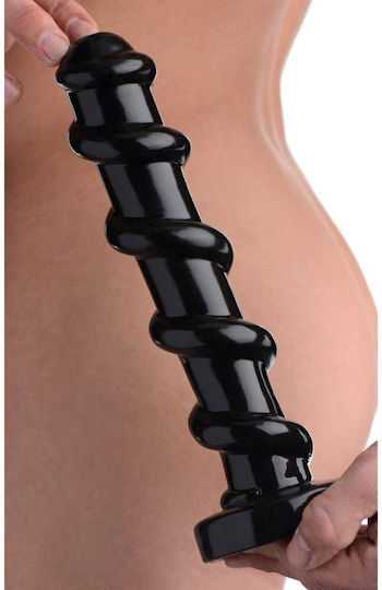 Master Cock Mighty Screw Dildo realist Negru 24cm