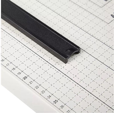 Aria Trade 32.5x25.5x3 Cm Paper Cutter Κοπτικό Μηχάνημα Γκιλοτίνα Επιτραπέζια (12 Φύλλα/Φορά)