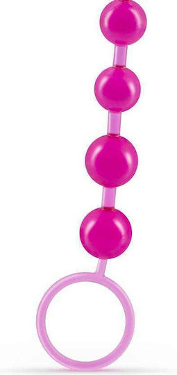 Crushious 10 Bead Anal Chain Πρωκτικές Μπίλιες Ροζ