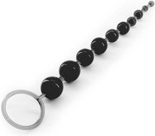 Crushious 10 Bead Anal Chain Πρωκτικές Μπίλιες Μαύρες