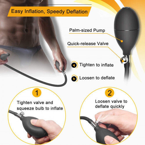 Naughty Toys Black Anal Plug 11cm
