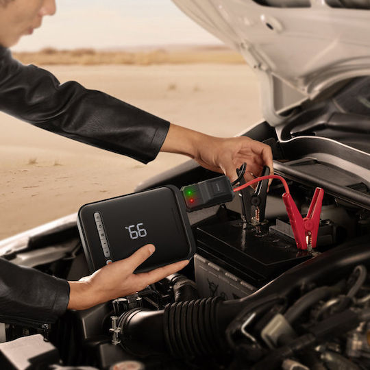 Baseus Super Energy 2 in 1 Portable Car & Motorcycle Battery Jump Starter 8000mAh with Power Bank USB Pump Flashlight 12V