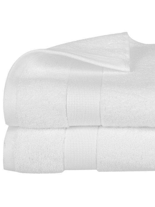 Atmosphera Bath Towel 70x130cm White Weight 450gr/m²