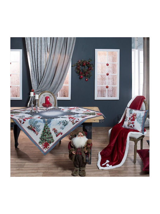 Teoran Laponia Christmas Tablecloth Fabric Multicolour L180xW140cm.