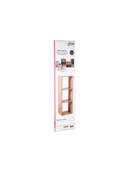 Bookcase Mix Nat Brown 34.5x32x100.5cm