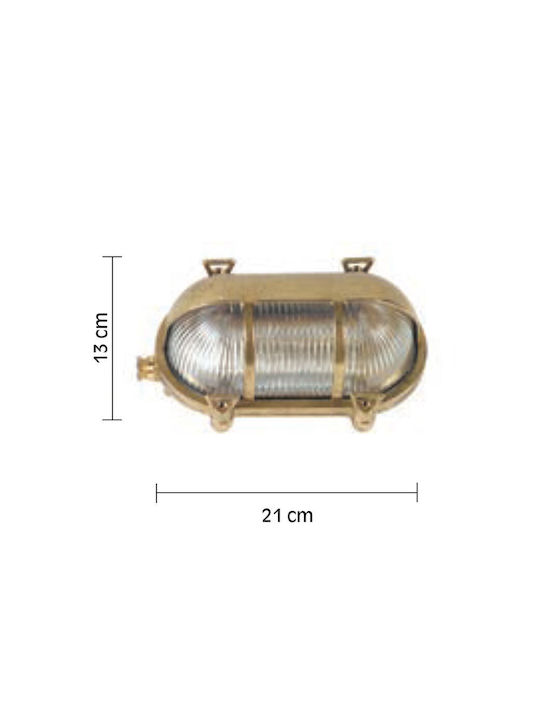 Lido Wall-Mounted Outdoor Turtle Light E27 IP64 13x21εκ.