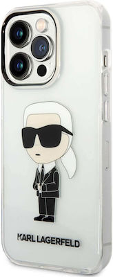 Karl Lagerfeld Ikonik Back Cover Σιλικόνης Διάφανο (iPhone 14 Pro)