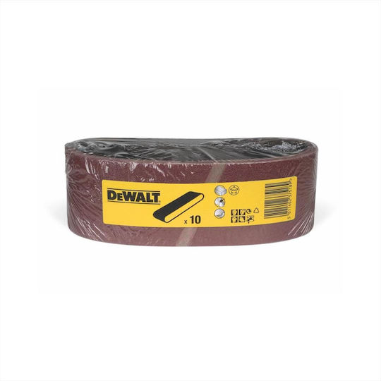 Dewalt Sanding Tape Sanding Belt K100 75x533mm Set 10pcs