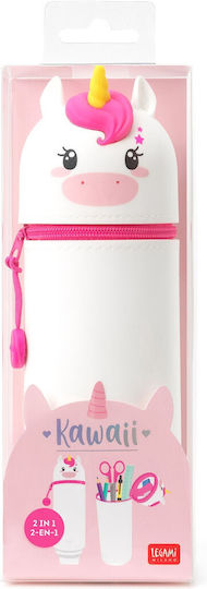 Legami Milano Unicorn Pencil Case Silicone Barrel Pink