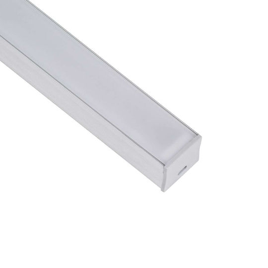 GloboStar External Aluminum Profile for LED Strip with Opal Cover 100x2.3x2cm