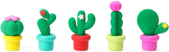 Legami Milano Eraser Set for Pencil and Pen Free Hugs Cactus 5pcs