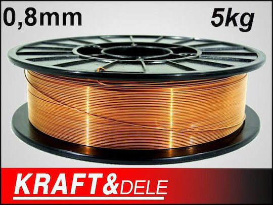Kraft & Dele Σύρμα Ηλεκτροσυγκόλλησης 0.8mm 5kg 1τμχ KD1151