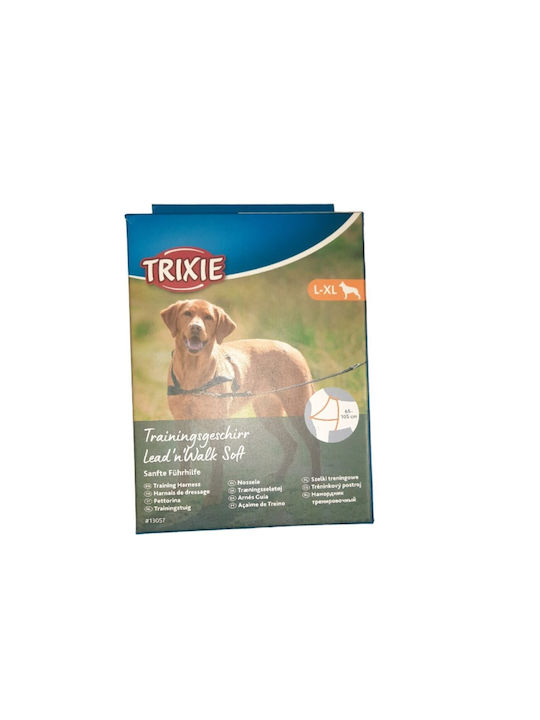 Trixie Dog Harness Training Lead'n'Walk Soft 13057 Black Large / X-Large 25mm x 65-105cm