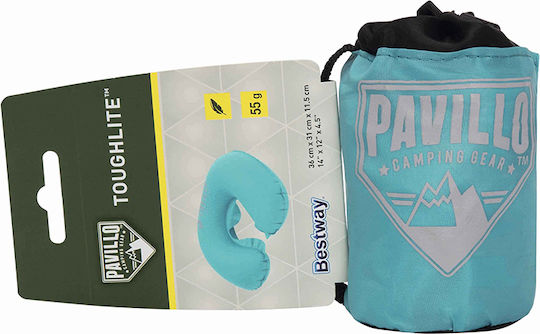 Bestway Inflatable Travel Pillow Travel Set Pillow 36x31x11.5cm Turquoise