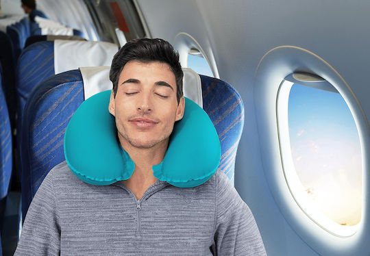 Bestway Inflatable Travel Pillow Travel Set Pillow 36x31x11.5cm Turquoise