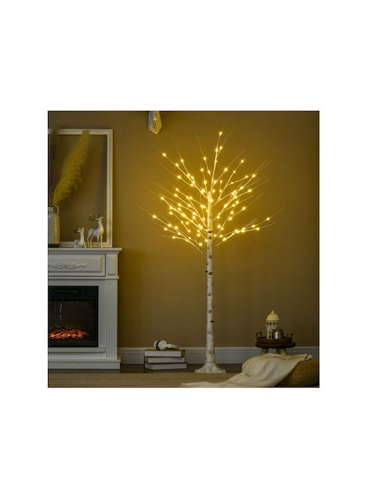 Christmas Decorative Illuminated Tree Natural Appearance 180cm Electric White