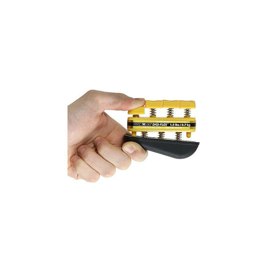 Cando Digi-Flex Finger - Hand Trainer Yellow with Resistance up to 0.7kg