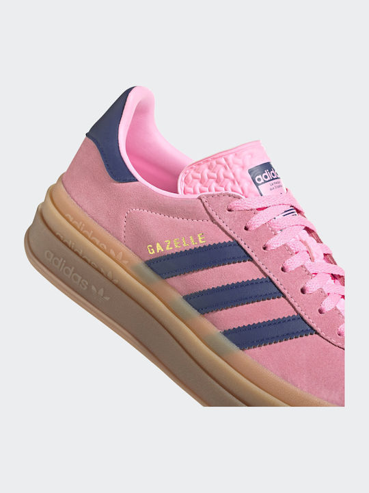 Gazelle Bold Γυναικεία Flatforms Sneakers Pink Glow / Victory Blue / Gum