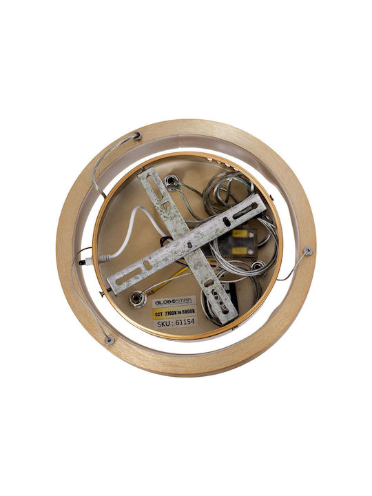 GloboStar Nemesis Ceiling Light Gold LED with Warm to Cool White Light 31x31cm