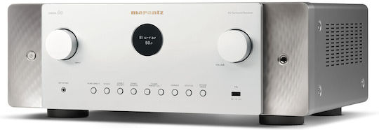 Marantz Cinema 60 DAB Home Cinema Receiver 4K/8K 7 Channels 100W/8Ω 140W/6Ω with HDR and Dolby Atmos Silver